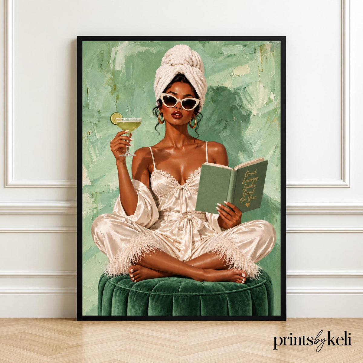 1950s Retro Woman Art Print | Coquette Glamour Wall Decor | Vintage Pin Up Girl