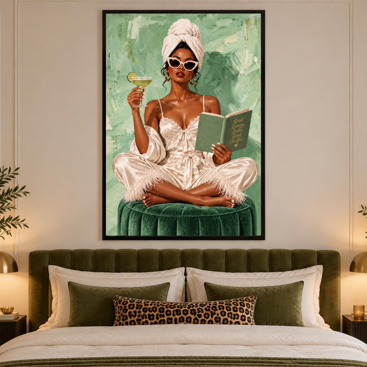 1950s Retro Woman Art Print | Coquette Glamour Wall Decor | Vintage Pin Up Girl