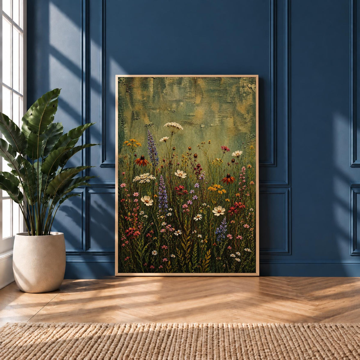 Wildflower Meadow Botanical Print | Cottagecore Floral Artwork
