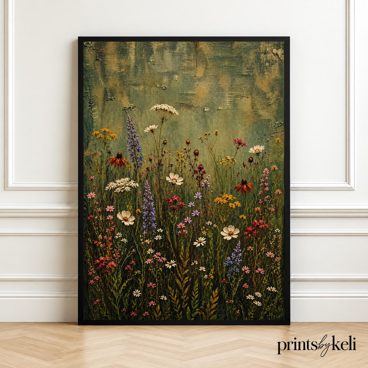Wildflower Meadow Botanical Print | Cottagecore Floral Artwork