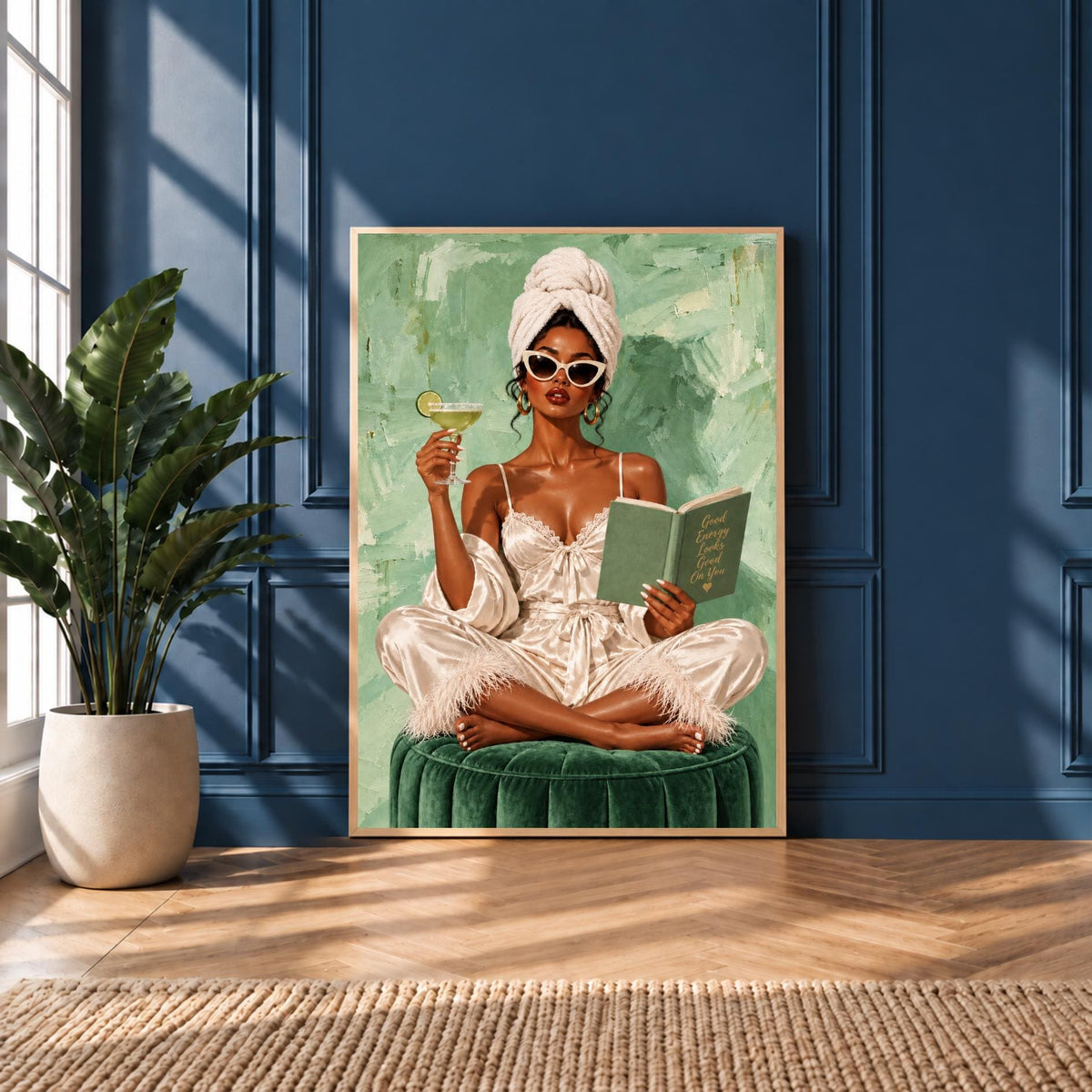 1950s Retro Woman Art Print | Coquette Glamour Wall Decor | Vintage Pin Up Girl